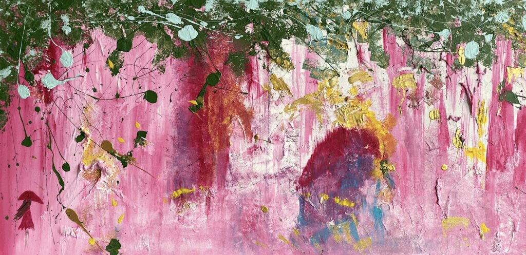 Das Liebespaar im Rosengarten